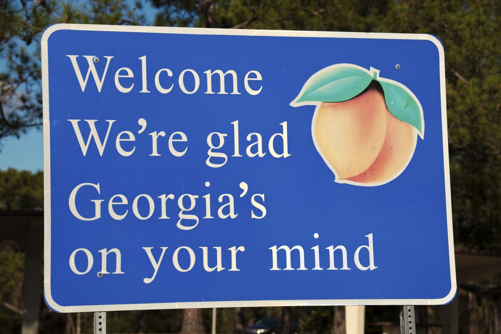 Welcome to Georgia sign